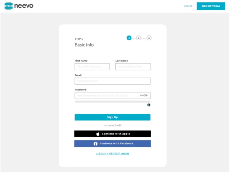 neevo-signup