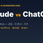 Claude vs ChatGPT 개발자 실무 비교 2026 — 코딩·긴 문서·가격 대표 이미지