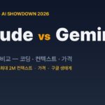 Claude vs Gemini 개발자 실무 비교 2026 — 코딩·컨텍스트·가격 대표 이미지