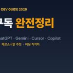 2026 개발자 AI 구독 완전정리 — Claude ChatGPT Gemini Cursor Copilot 비교 대표 이미지