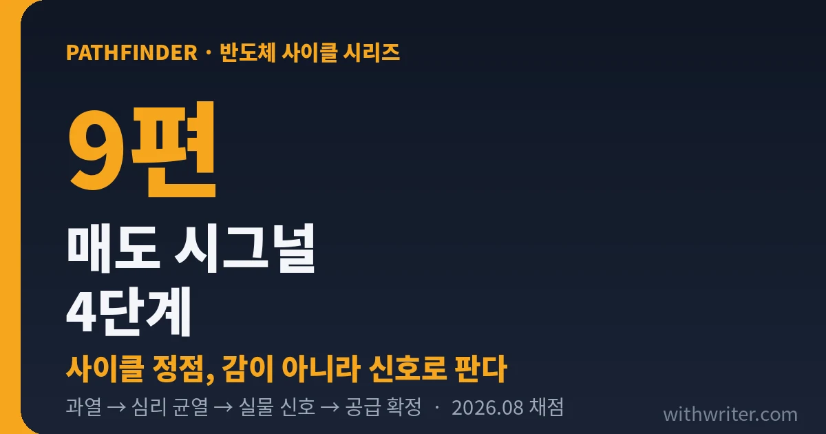 반도체 주식 매도 타이밍 — 사이클 정점을 알리는 매도 시그널 4단계 (시리즈 9편)